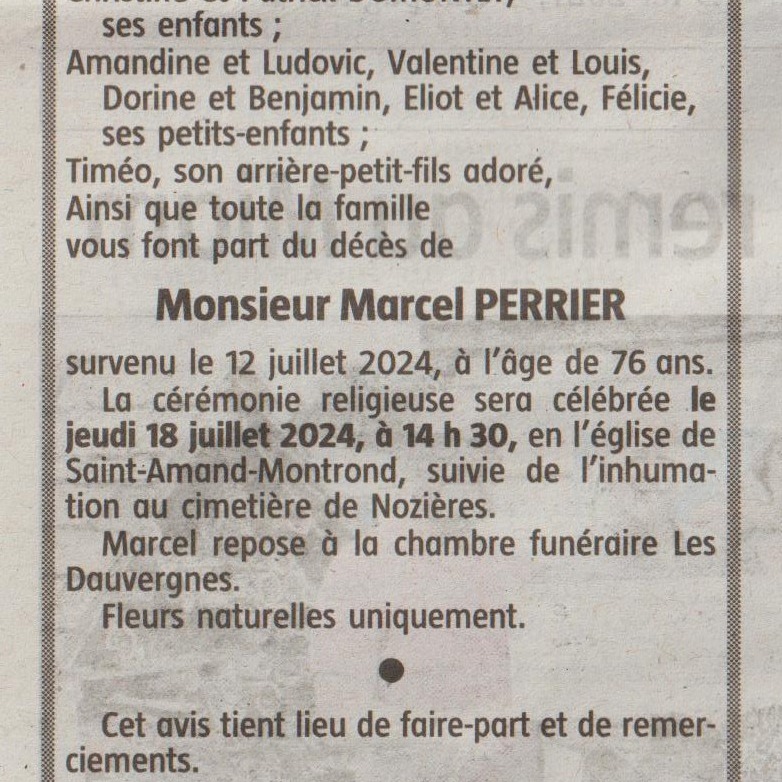 Photo de Marcel PERRIER